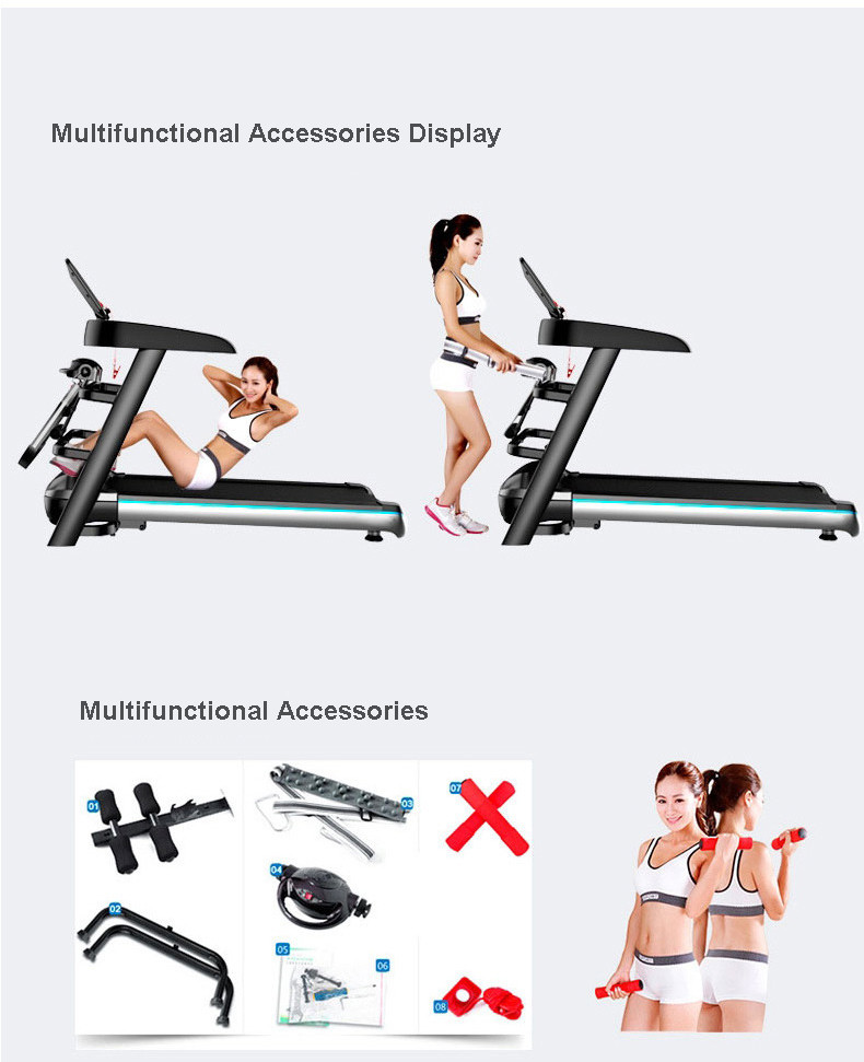 48 - 50cm Width Multifunction Air Runner Curved Treadmill