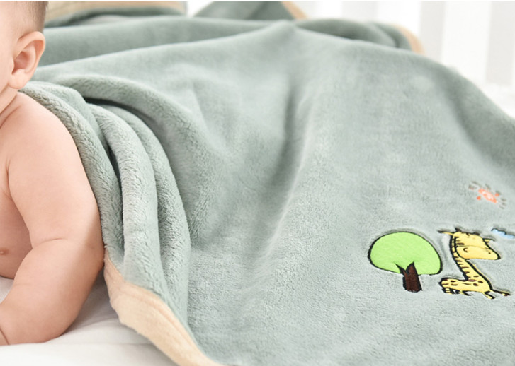Cute Kids Cartoon Soft Flannel Fleece Blanket Animal Print For Christmas Gift