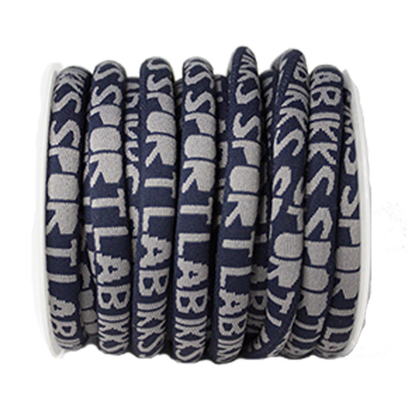 100% Nylon Custom Logo Round Jacquard Cord