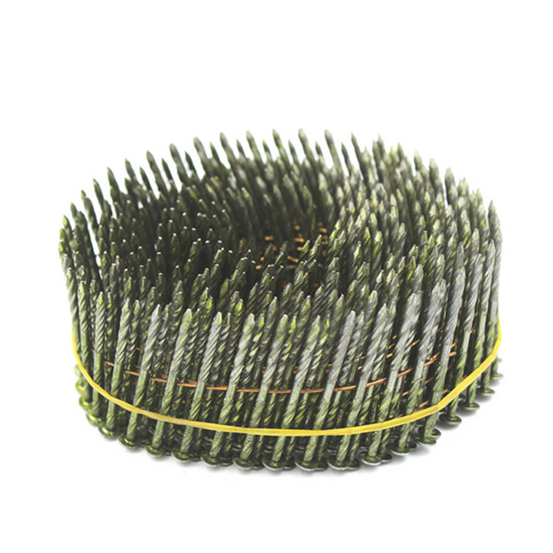 2.5*75mm 16 Degree Galvanized Wire Welded Coil Screw Nails