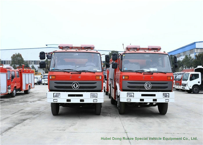 DFAC Water Fire Truck With Water Tank 6000 Liters 4x2 / 4x4 Off Road For Fire Fighting