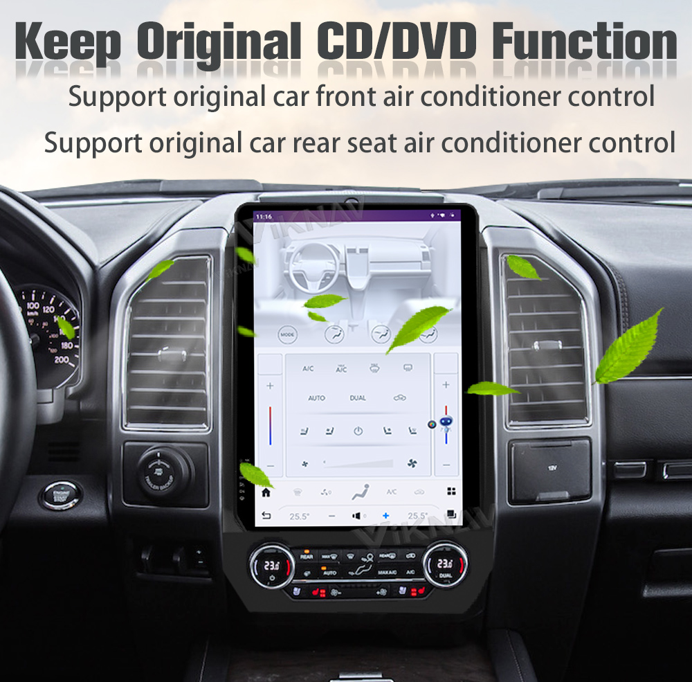 14.4 inch 2K HD Touch Screen Stereo For Ford Expedition 2015-2022 GPS Multimedia Player Android Auto Wireless Carplay