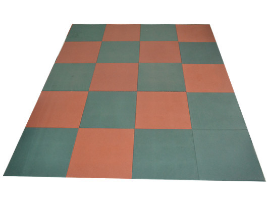 Elastic Weight Lifting Gym Rubber Flooring Tiles Gym Rubber Floor Mat With EPDM Granules