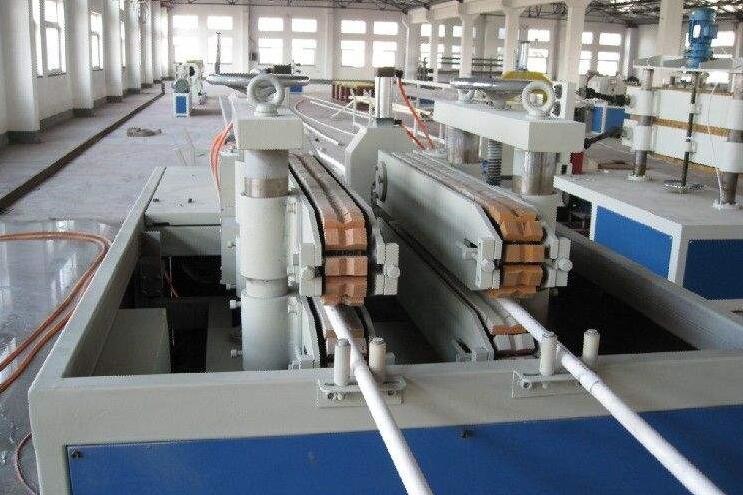 Twin Screw PP PE Twin Pipe Plastic Extrusion Line PVC Electrical Conduit Pipe Making