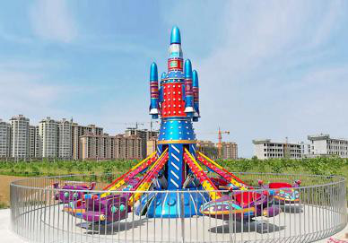 Outdoor Amusement Flying Car Rotating Lift Automatic Control Aircraft Play Equipment