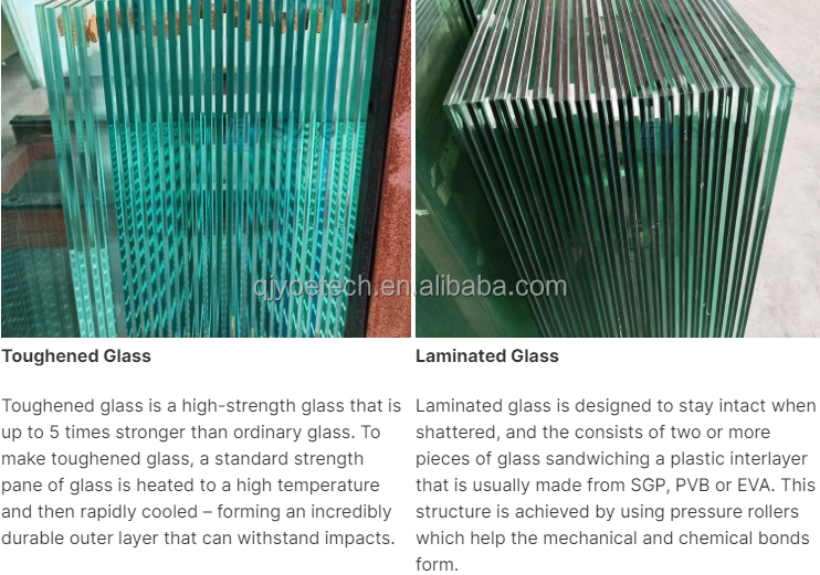 Stair Railings Frameless Glass Balustrade with AS/NZS2208 1996 / SGCC / CE Certification