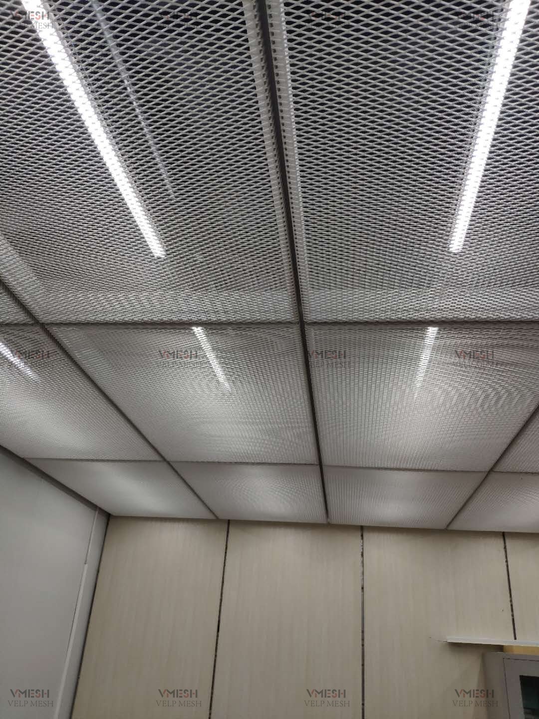 Standard Diamond Hole Aluminium Expanded Mesh For Ceiling System