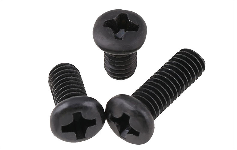 Black Oxide Steel Pan Head Phillips Screws DIN7985 Cross Recessed Drive Pan Head Screws IS07045 Pan Head Screws