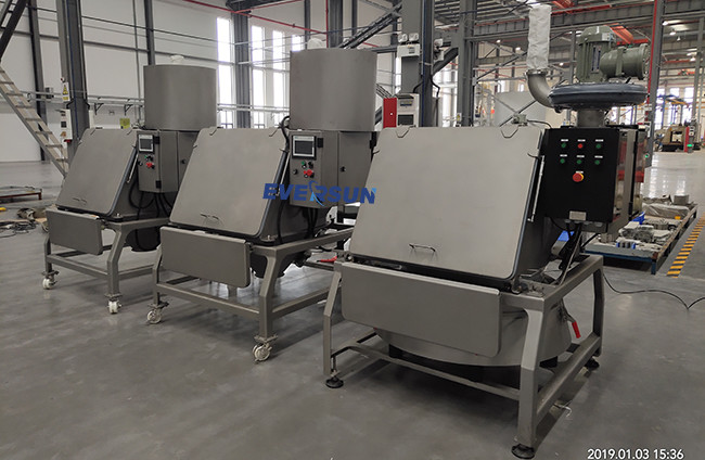 Dust Free Discharge Station For Unpacking Feeding Screening