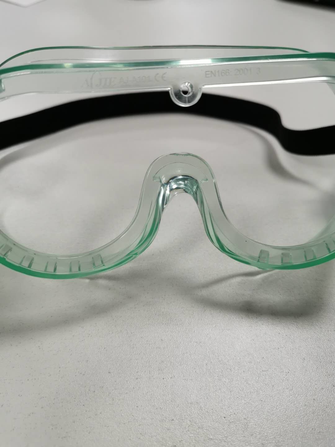 Splash Proof Safety Goggles Frame Crystal Clear PVC Anti Fog Eco Friendly