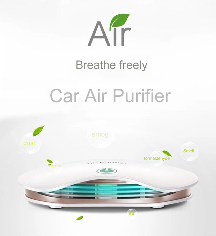 HOMEFISH USB Powered Smart Car Air Purifier 181x130x36mm