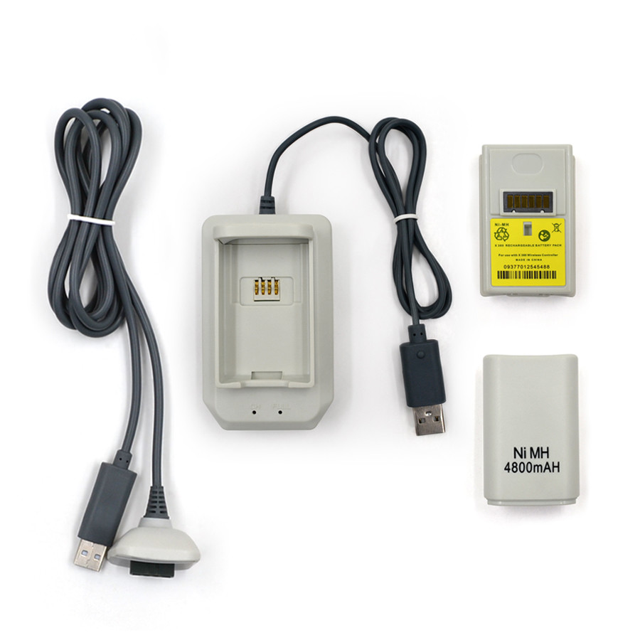 xbox 360 console accessories 5 in 1 USB 4800mAh Battery Pack & Charger Cable Kit For Xbox 360 controller Charger Kit