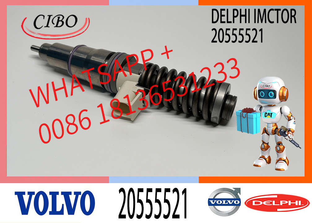 20555521 Engine E3.1 Diesel Fuel Injector BEBE4D04002 BEBE4D20002 20555521 7420555521 For VOL-VO Truck