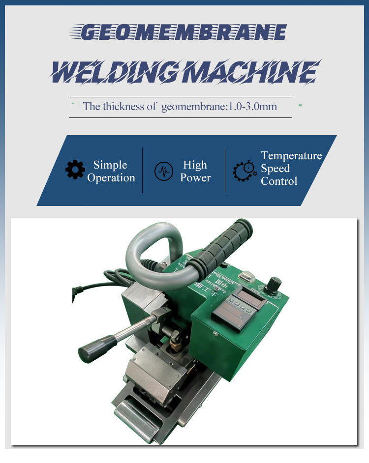 Adjustable Welding Time HMT900 Plastic Geomembrane Welder for HDPE Geomembrane Welding