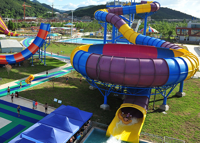 Super Boomerang Water Slide Fiberglass Commercial Water Slide Theme Water Park