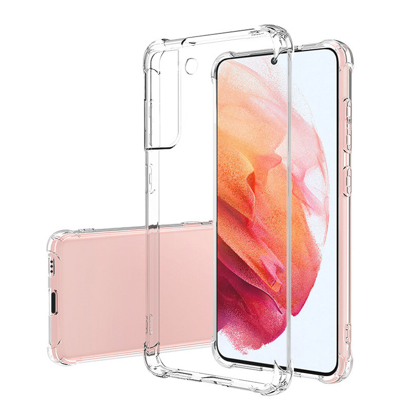 Transparent Shockproof Phone Cases For Samsung Galaxy S21 Fe Tpu Material