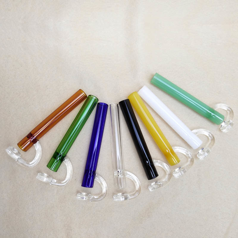 Multiple Colors Glass Hand Pipe For Tobacco Pocket Size 3.9 Inch
