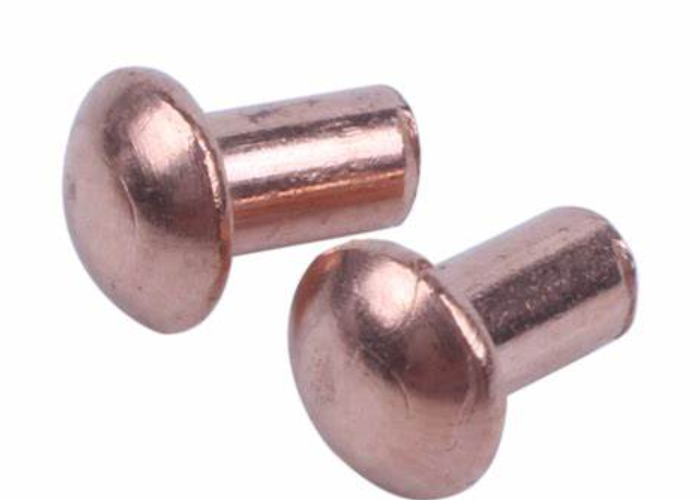 Brass Copper Round head solid rivet 7/16 1/2 Customized Yellow Gold solid rivets