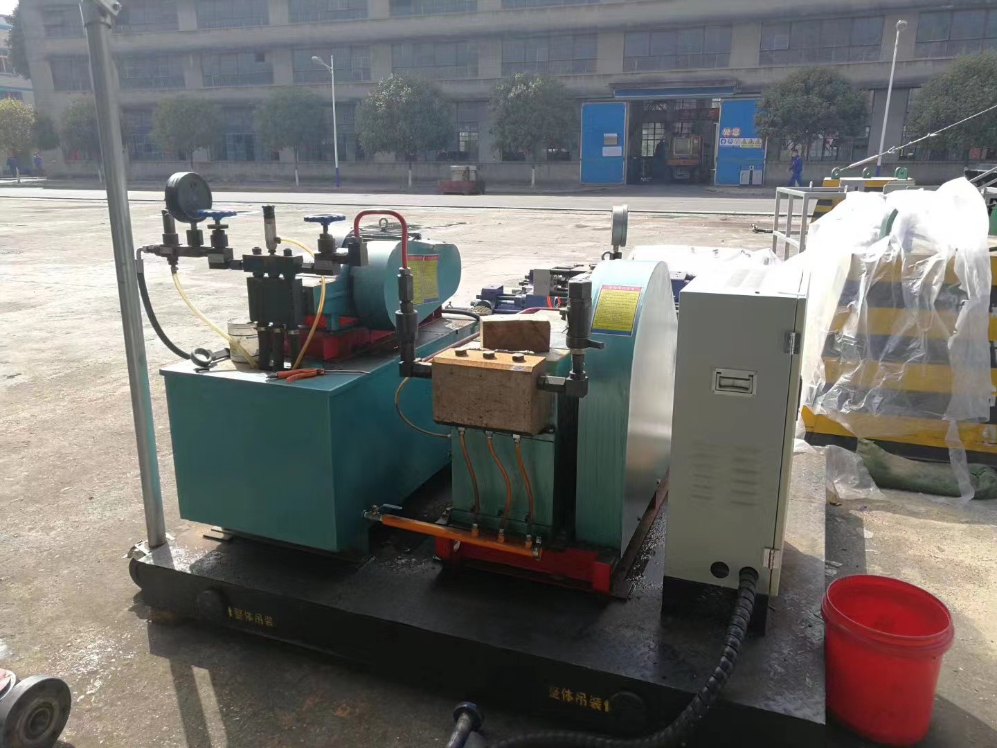 75KW Electric Hydraulic Pipeline Pressure Test Pump For Pressure Vessel