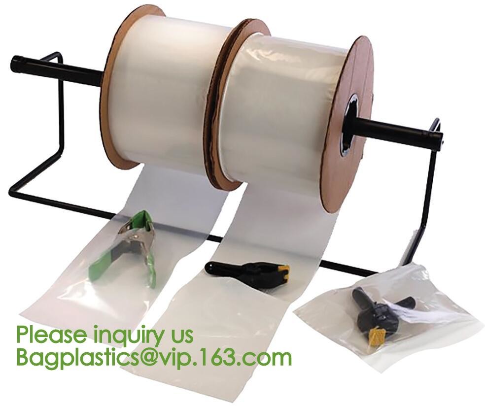 clear LLDPE easy tearing line pre-opened in roll bag,Factory custom LLDPE plastic autobag Preopened polybag on a Roll