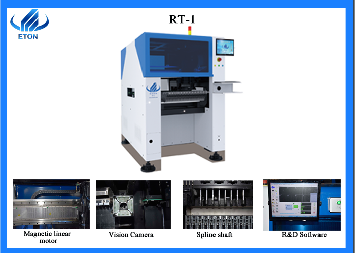 smt mounter magnetic linear motor high speed pick and place machine ht-f7