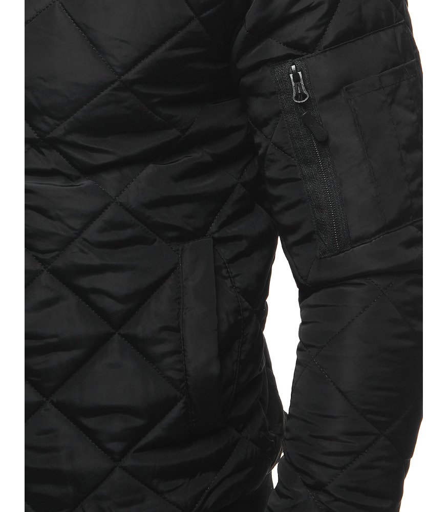 Thicker Quilted Lining Warm Waterproof Winter Jacket For Men V Neck Design