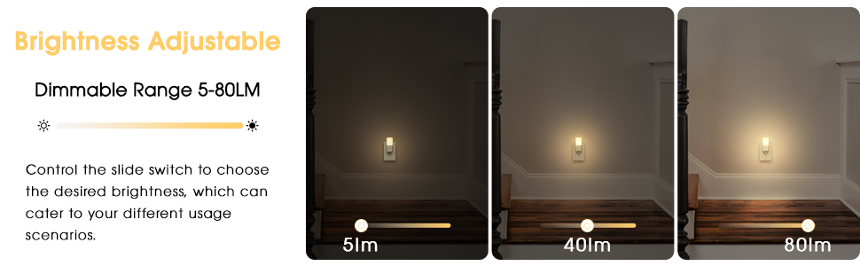 EMC certified AC110V Dimmable Led Plug In Night Light With Dusk To Dawn Sensor