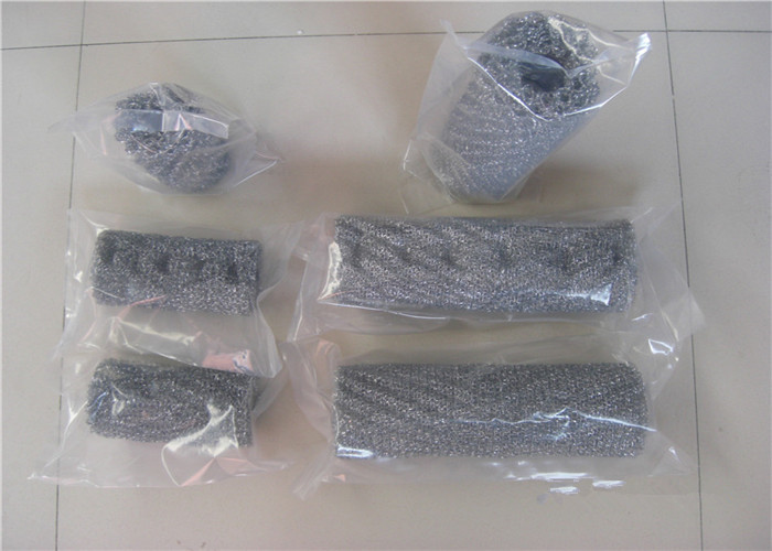 SS316L Knit Mesh Demister Mist Eliminator 500mm Width With Irregular Hole