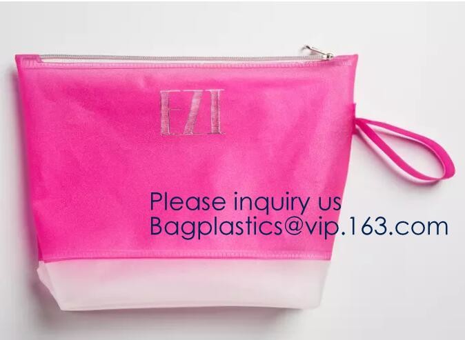 Daily Used Products Packaging Eva Zipper School Bag,Eco-Friendly Soft Plastic Frosted Cosmetic EVA Zipper Bags, Bagease