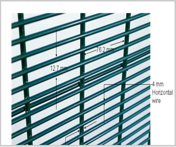 Anti-climb 358 security fence prison mesh for garden fence