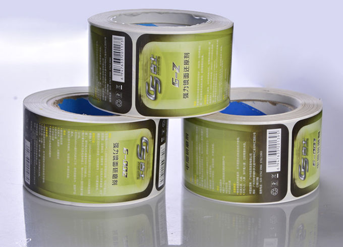 Custom mat laminatin waterproof oil-proof bottle packaging label stickers in roll