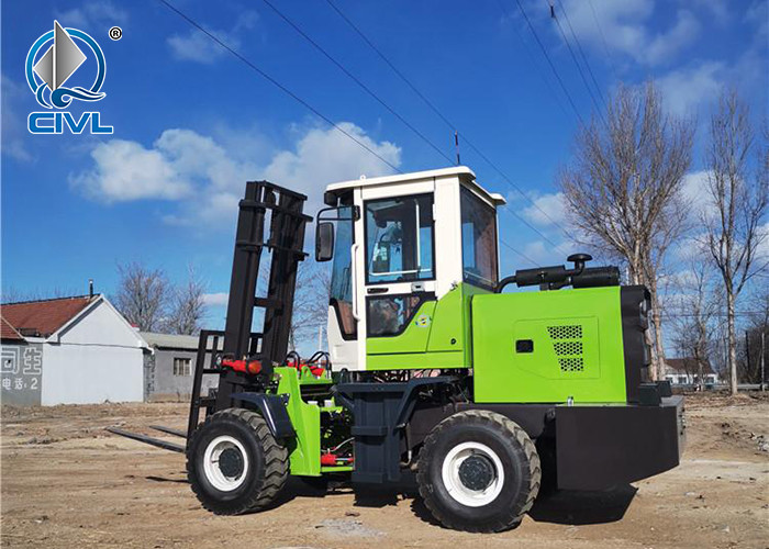 2WD / 4WD Off - Road Forklift 3/4/5 Ton Diesel Multifunctional Truck For Big Engine Pallet Stackers Color Option