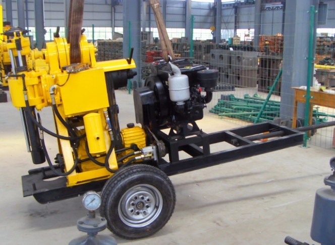 Easy Operation Portable Water Well Drilling Rig 200 Meters Depth For Exploration