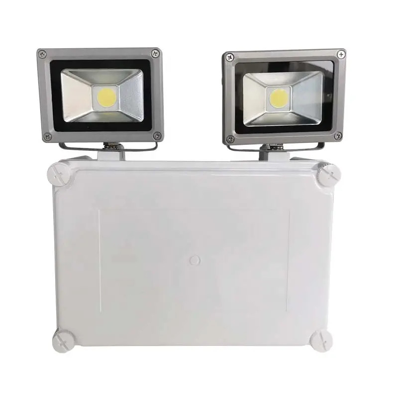 Battery Backup Waterproof Twin Spot Emergency Lights , Fireproof PC Casing LED Emergency Lamp