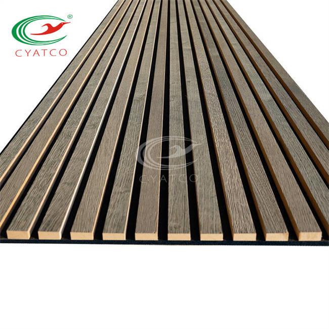 Walnut MDF Wood Slat Wall Panel Multipurpose Practical For Office