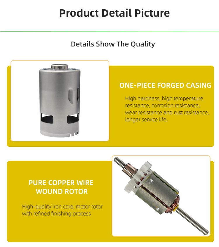 Faradyi Best-selling Carbon Brush 775 Electric Micro Brush DC Motor Controller Electric Wheelchair Car for Disabled