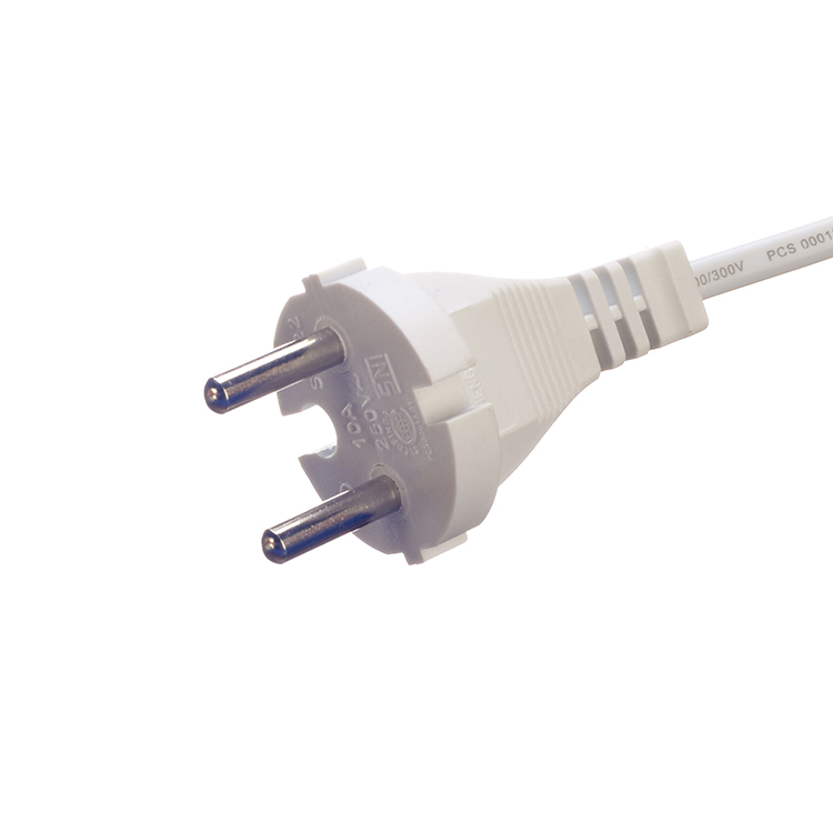 Desktop Computer H05vv Kabel Mit Schukostecker SNI Certificated Ac Power Cord 2 Pins Eu 1.5m with Rubber Jacket Material
