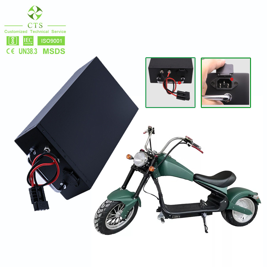 CTS Lithium Battery Pack with BMS 36V/48V/72V 40Ah/50Ah/60Ah for Motorcycles & Electric Scooters