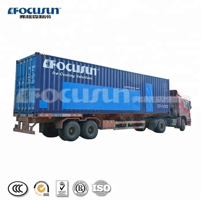 3 Ton Flake Ice Machine for Seawater 1.5mm-2.5mm Ice Size 16KW Voltage Small Capacity