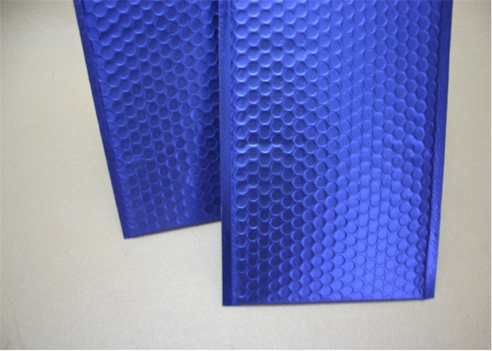 Blue Metallic Decorative Bubble Mailing Envelopes For Courier Company Using