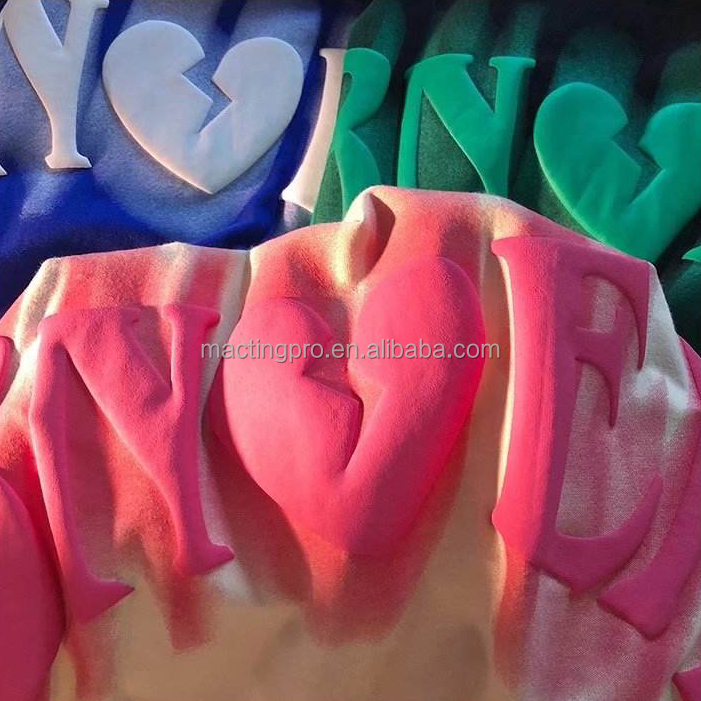 Custom 3D Puff Print T Shirt for Men in Organic 100% Cotton Fabric and Quantity 1000