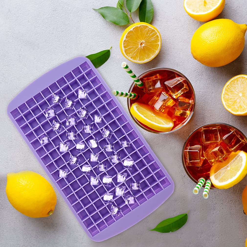 Food Grade Lce Cube Tray With Lid And Bin For Freezer BPA Free Silicone Ice Cube Trays Molds