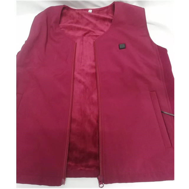 V Neck Rechargeable Heated Vest 7.4V 4400mAh Thermal Vests Ladies Spandex / Polyester