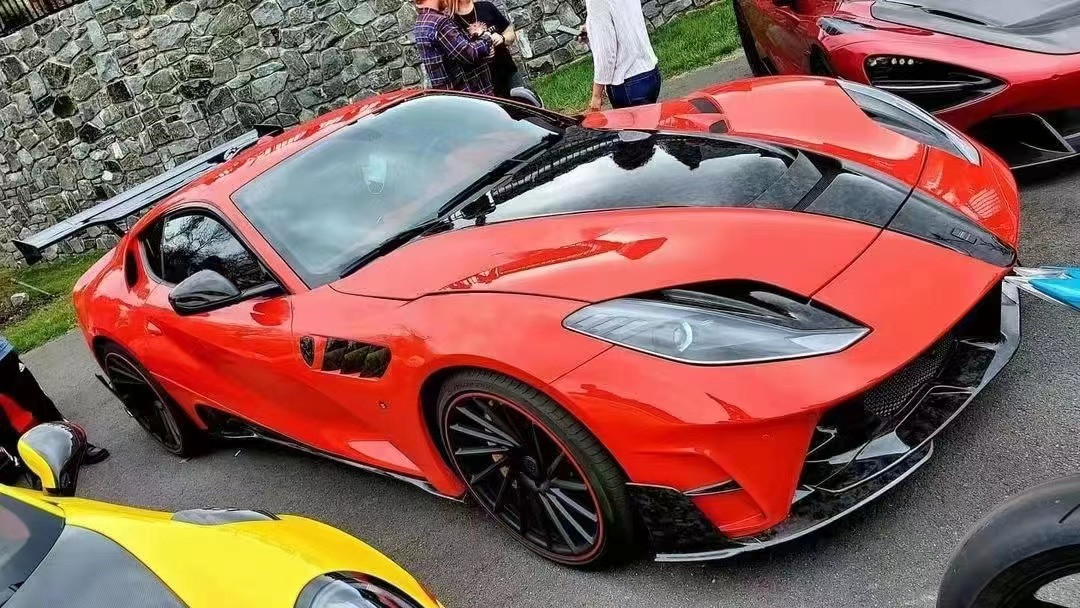 For Ferrari 812 Carbon Fiber Body Kit 812 Upgraded MSY Style Carbon Fiber Front and Rear Bumper Spoiler Wing