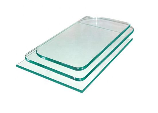Flat Surface Clear Tempered Glass Impact Resistant Frosted Safety Glass