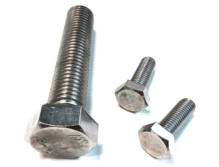 Precision Stainless Steel Hex Head Bolts Customized Size For Industrial Buildings