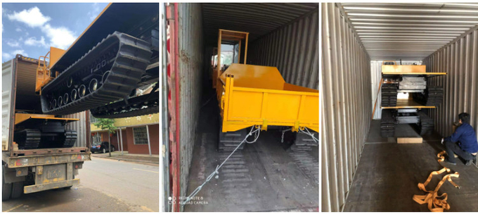 Customized Track Transporter Crawler Type 2 Ton Mini Self Loading Tracked Dumper