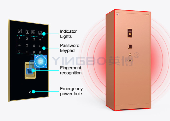 25 Cu Ft Bank Biometric Fingerprint Security Safe Box 10mm Thickness Of Door YB/ZY-180