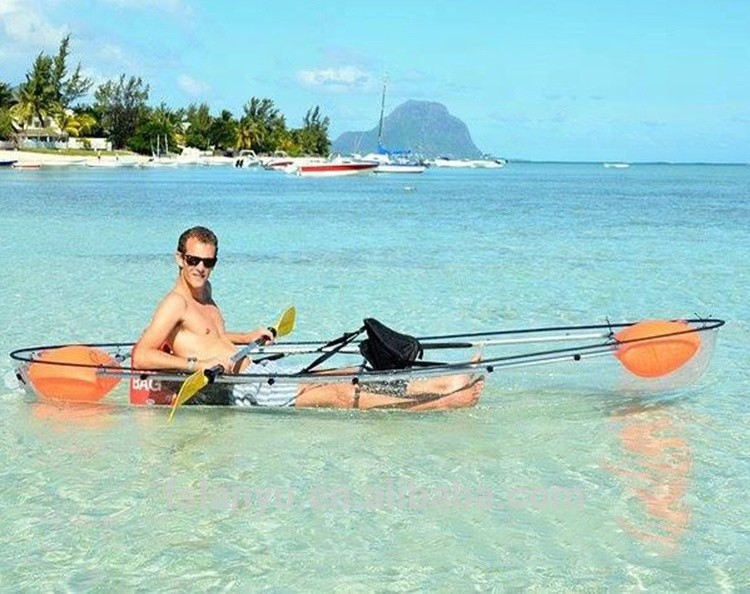 Polycarbonate See Through Kayak Durable For Water Sports SGS Certification