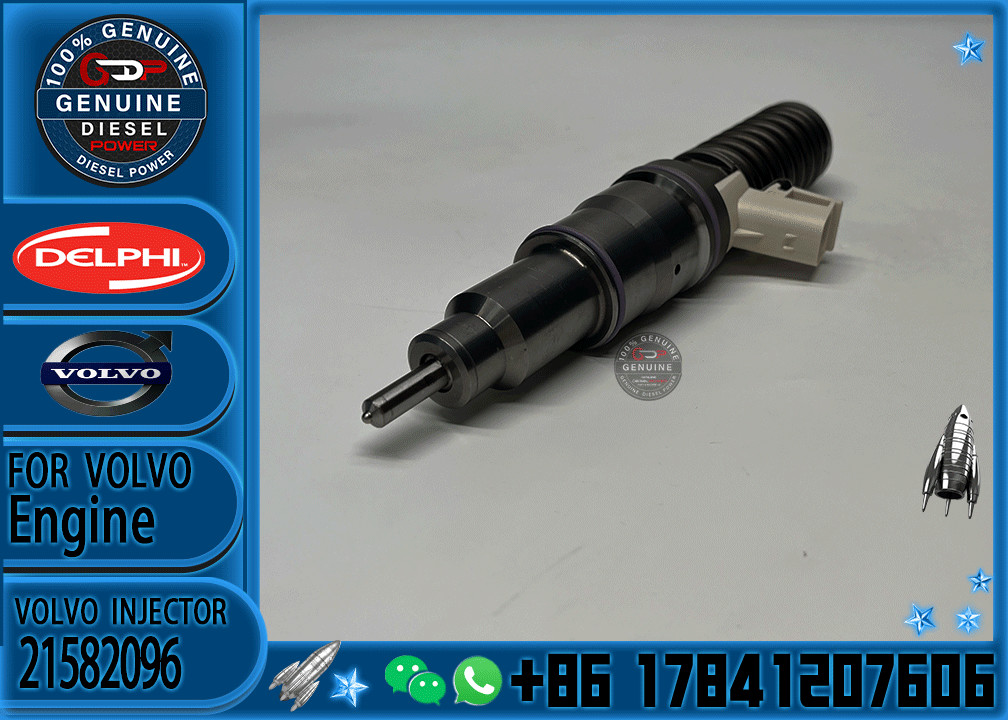 Common Rail Injector 20430583 21582096 for Renualt Truck Injector for VOLVO FH12 FM12 diesel Fuel Injector 20430583